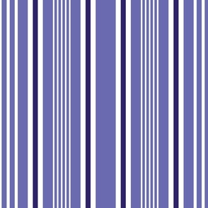 Very Peri french stripes white