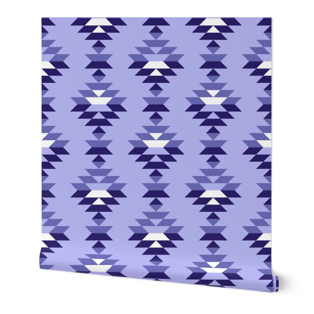 Very Peri bohemian geometrics aztec vertical rows