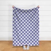 Very Peri gingham diagonal check