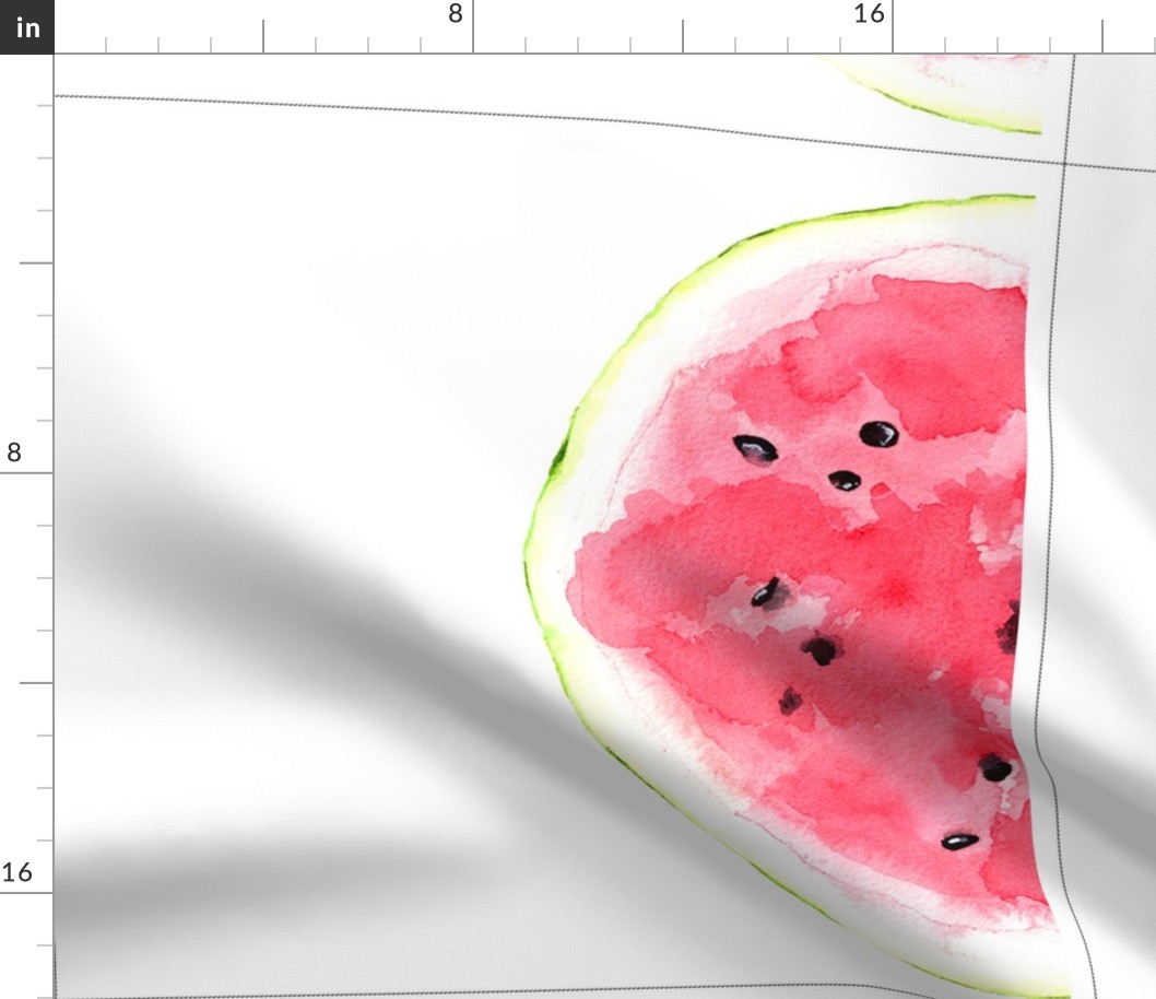 18" square panel watermelon slice