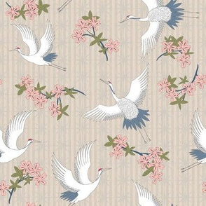 Elegant Crane, beige, small