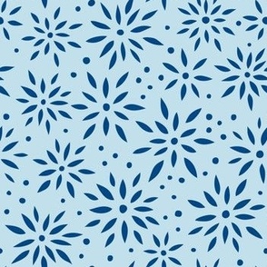 Flower Bursts - Light Blue // Medium