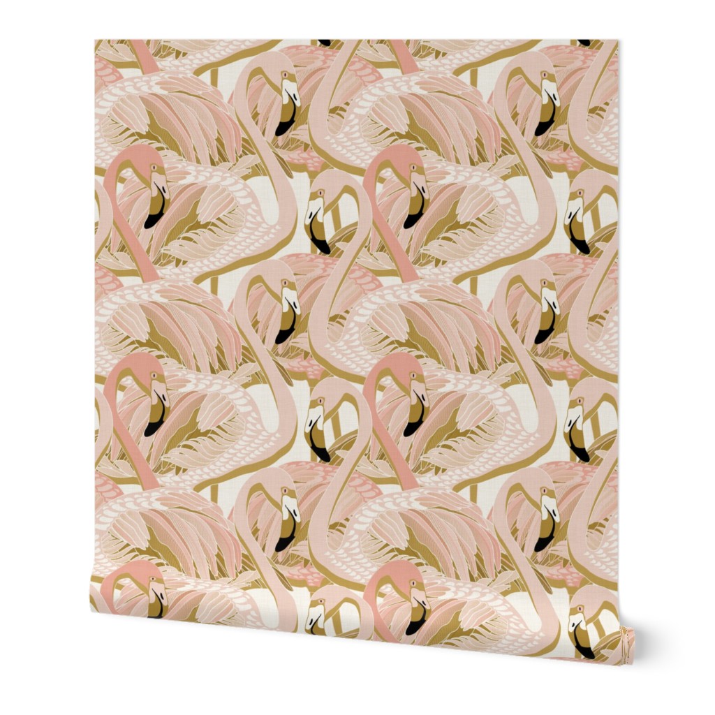 golden flamingo linen