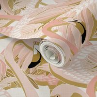 golden flamingo linen