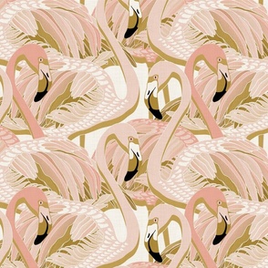 golden flamingo linen