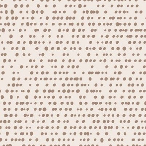All dots in a row boho dna spots minimal Scandinavian abstract animal print beige brown