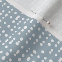 All dots in a row boho dna spots minimal Scandinavian abstract animal print cool blue white