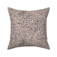 Cheetah wild cat boho spots sweet basic spots animal inspired minimal nursery print pale pink black