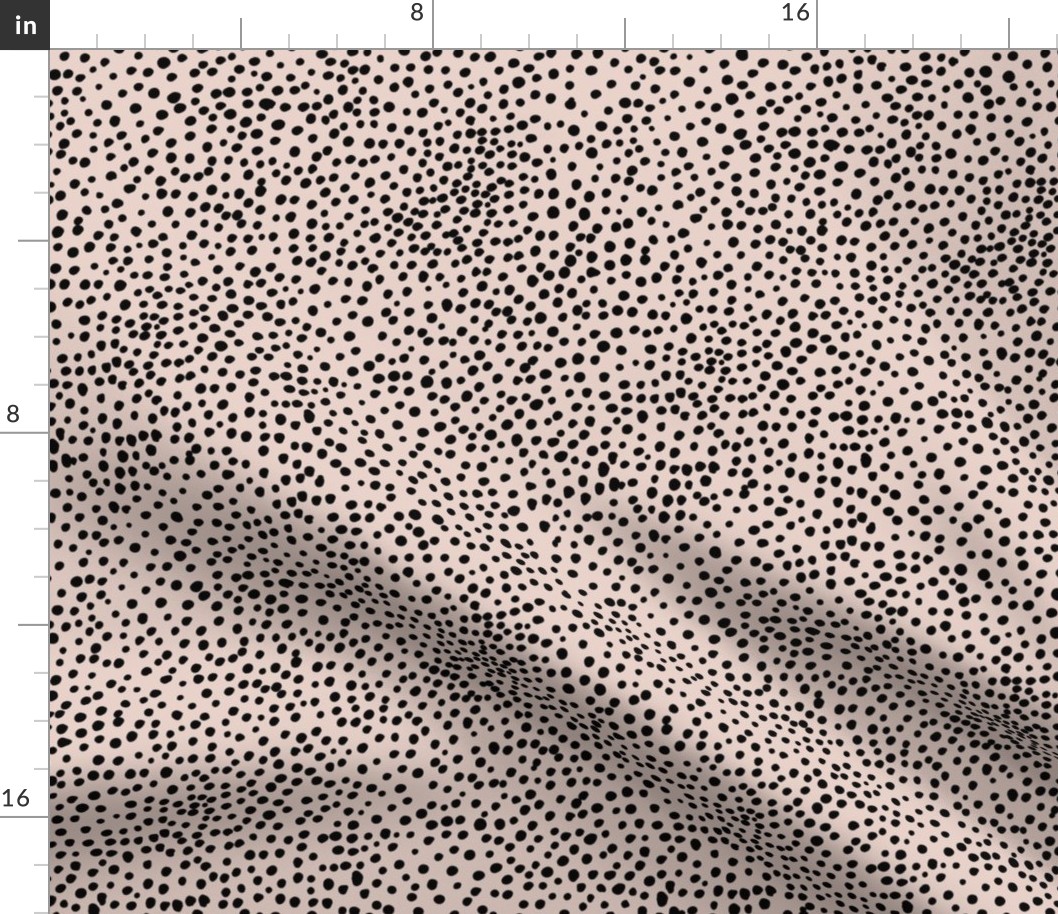 Cheetah wild cat boho spots sweet basic spots animal inspired minimal nursery print pale pink black