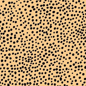 Cheetah wild cat boho spots sweet basic spots animal inspired minimal nursery print yellow black