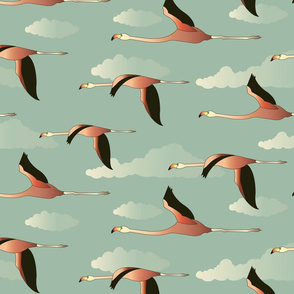 Flying Flamingos 