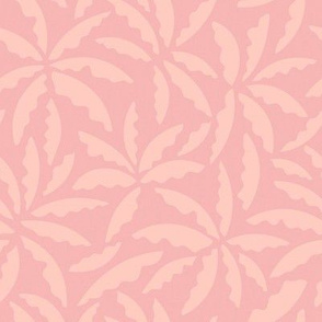Blush Pink Palm Leaves / Small Scale