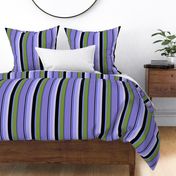Stripes Coordinate Sm | Purple Black Periwinkle  Lavender Green • Black