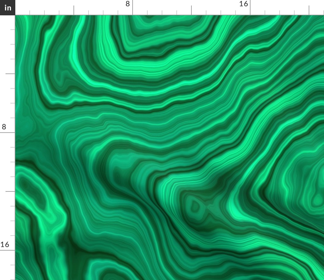 Bright Malachite Fabric | Spoonflower