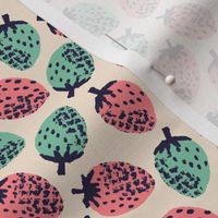 Strawberries ~ Retro ~ Small Scale