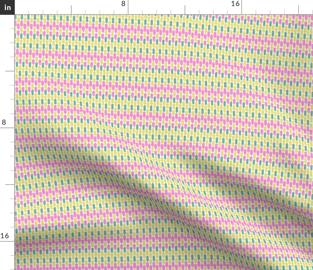 Pink, Yellow and Green Weave