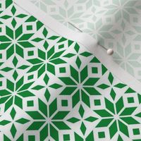 Green Snowflake  Pattern