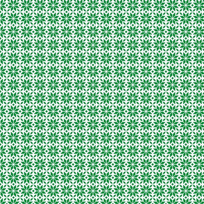 Green Snowflake  Pattern