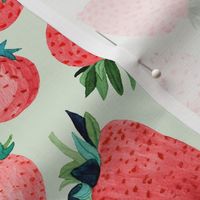 Sage Strawberries by Angel Gerardo - Large Scale