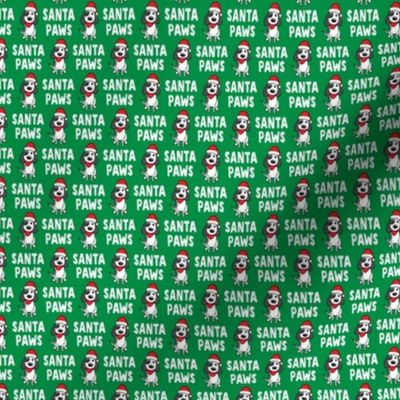 (3/4" scale) Santa Paws - Christmas dog - green - C20BS