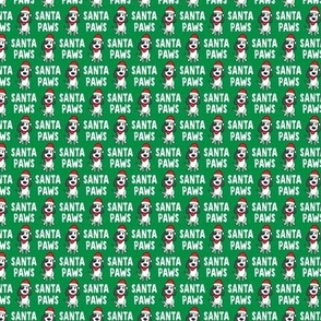 (3/4" scale) Santa Paws - Christmas dog - green - C20BS