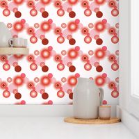 Sparkling Circles - 8in (red)