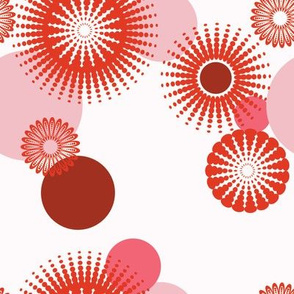 Sparkling Circles - 8in (red)