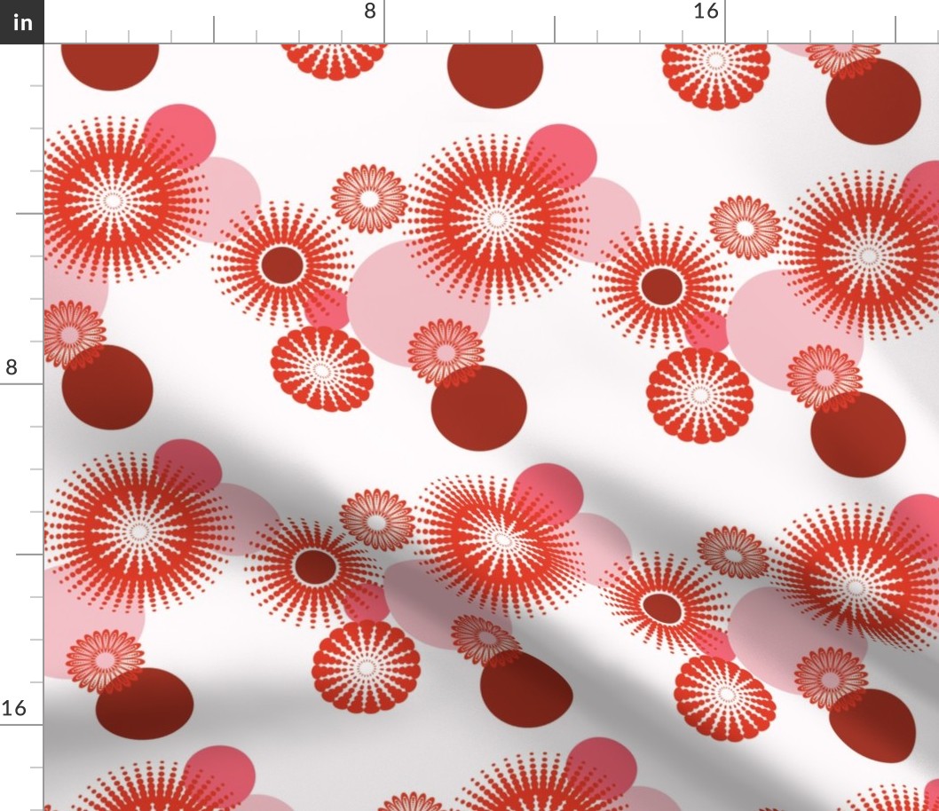 Sparkling Circles - 8in (red)