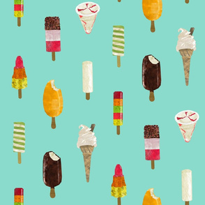 ice cream - vertical stripe