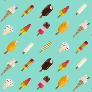 ice cream - diagonal stripe