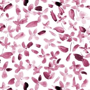 Marsala baby flowers - watercolor small florals for modern home decor bedding nursery p315