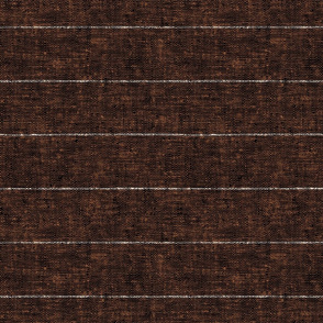 farmhouse stripes - dark rust - LAD20