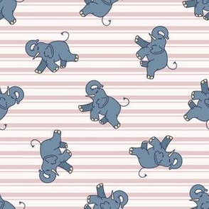 Cute cartoon African elephant animal. Kids trunked safari wildlife gender neutral baby. Kawaii zoo.