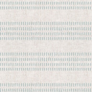 farmhouse stitch -  light blue stripes  - LAD20