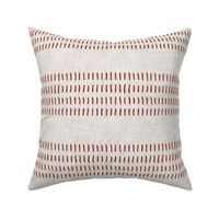 farmhouse stitch - rust stripes  - LAD20