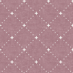 mid century trellis - mauve - LAD20