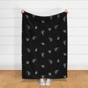 Hazel Scott Floral (black)