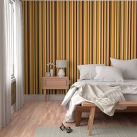 Retro 70s vertical stripes mix brown orange moss mid-century