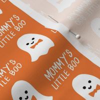 mommy's little boo halloween fabric - boy ghost - grey