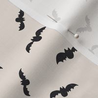 Extra Small // Halloween Black bats on creamy white