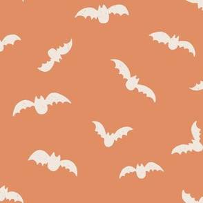 Small // Halloween Creamy bats on dark peach