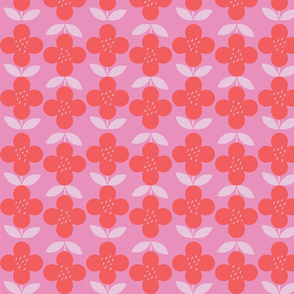 Retro Pink Flower