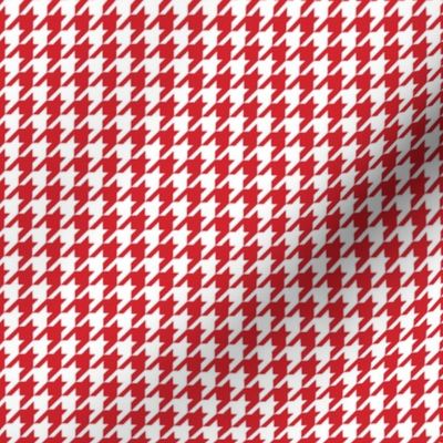 Classic Houndstooth in Red and White Paducaru