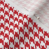 Classic Houndstooth in Red and White Paducaru