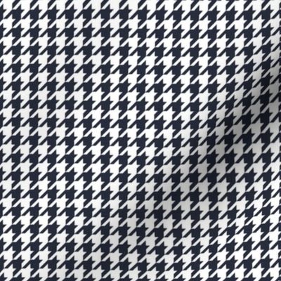 Classic Houndstooth in Deep Navy and White Paducaru