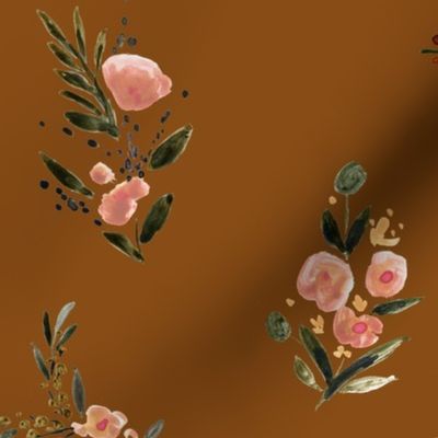 Moody Meadow Floral-copper L