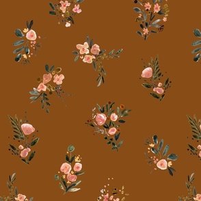 Moody Meadow Floral-copper L