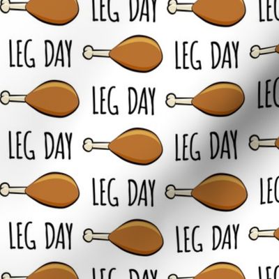 turkey legs - Leg day - white - LAD20