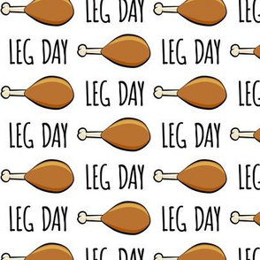 turkey legs - Leg day - white - LAD20