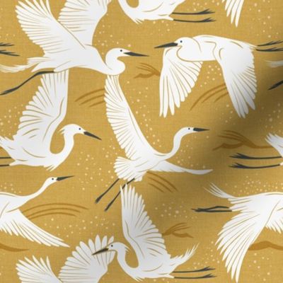 Soaring Wings - Goldenrod Yellow Crane Regular Scale